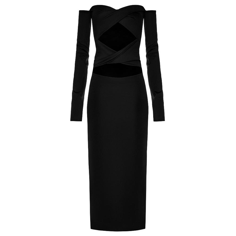 lado bokuchava BANDAGE DRESS Dresses Black