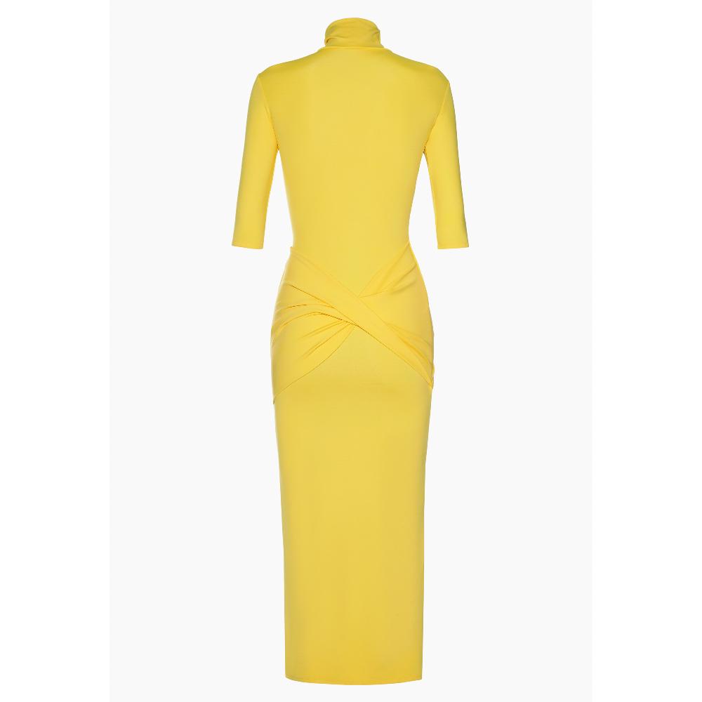 Lado Bokuchava BANDAGE DRESS Dresses Yellow