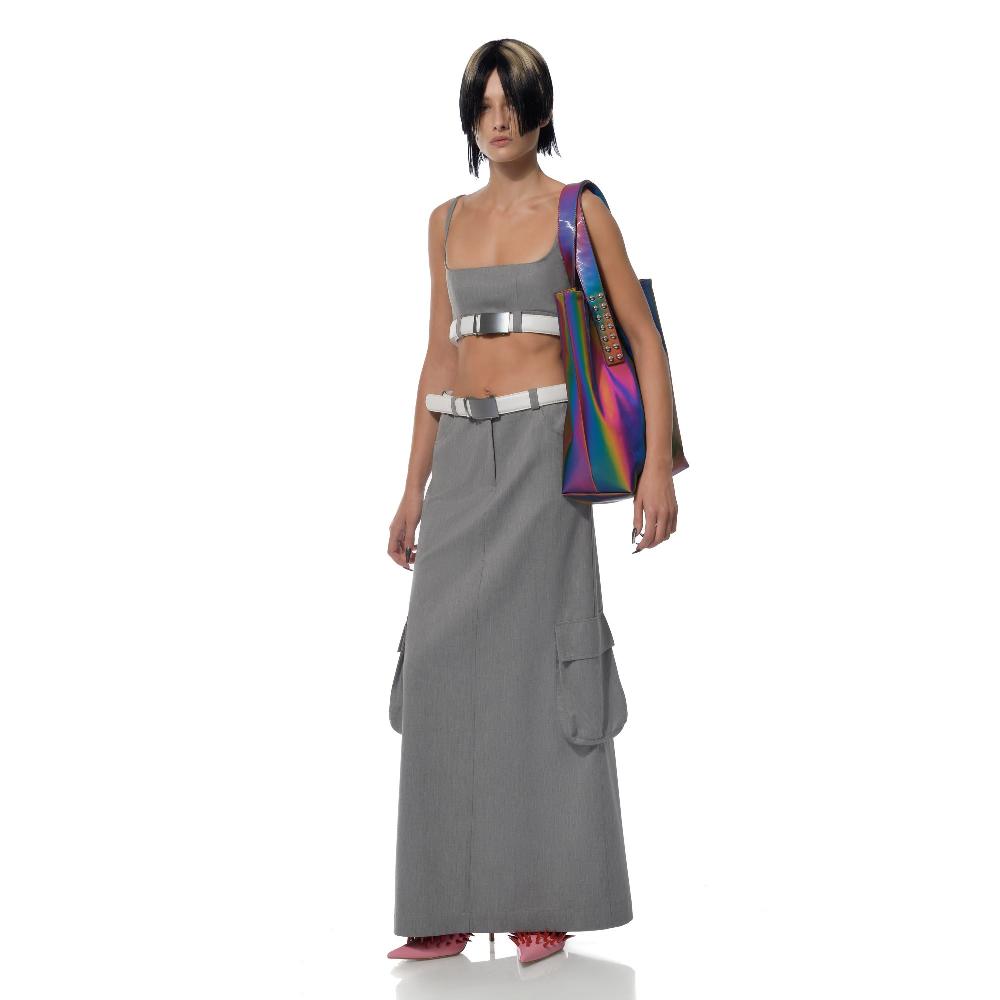 Lado Bokuchava BELTED BRA SAMPLE SALE Stone Grey