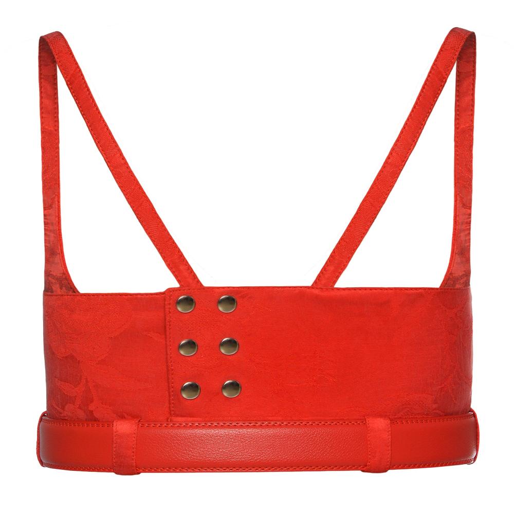 Lado Bokuchava BELTED BRA Top Red