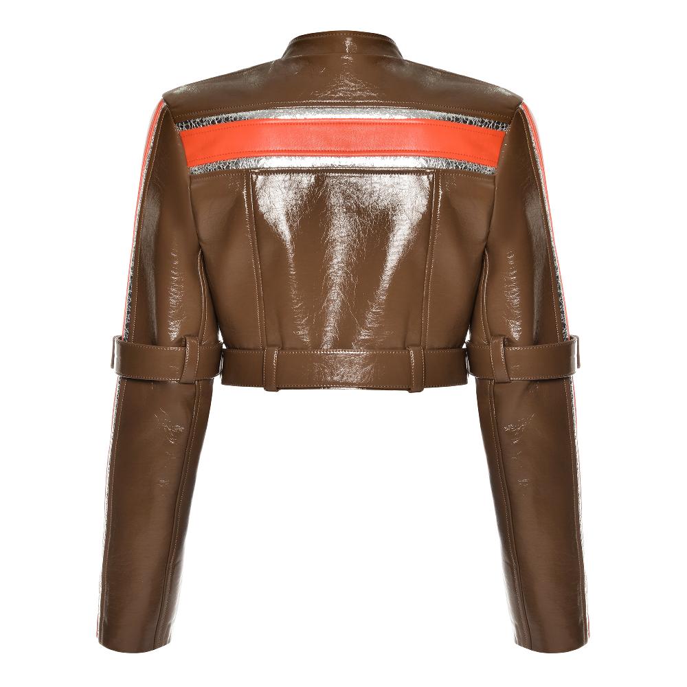 Lado Bokuchava BIKER JACKET SAMPLE SALE Brown