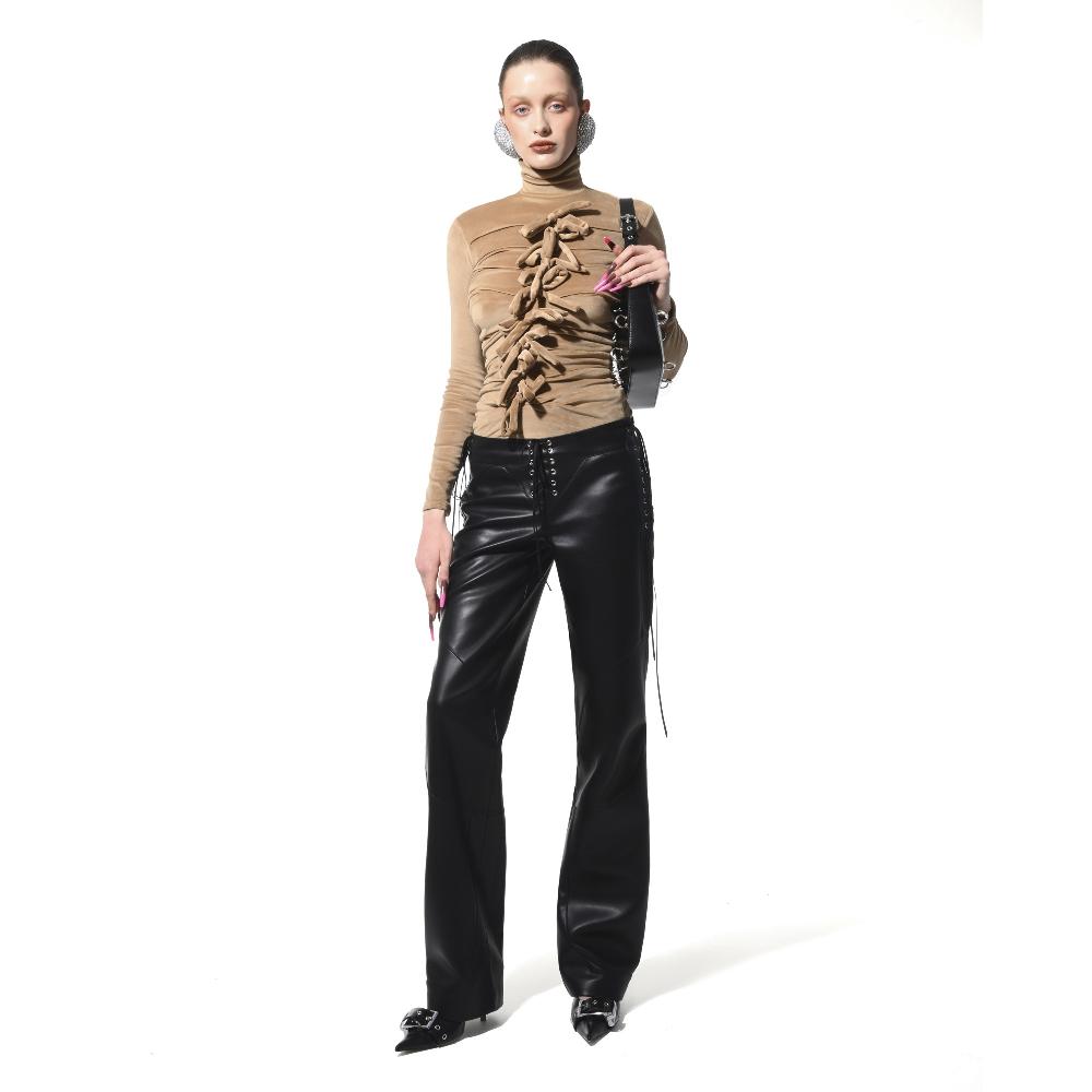 Lado Bokuchava BOW CORE TURTLENECK Top Caramel