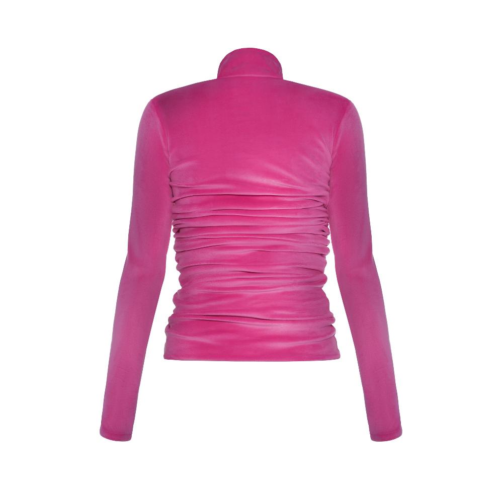 Lado Bokuchava BOW CORE TURTLENECK Top Hot Pink