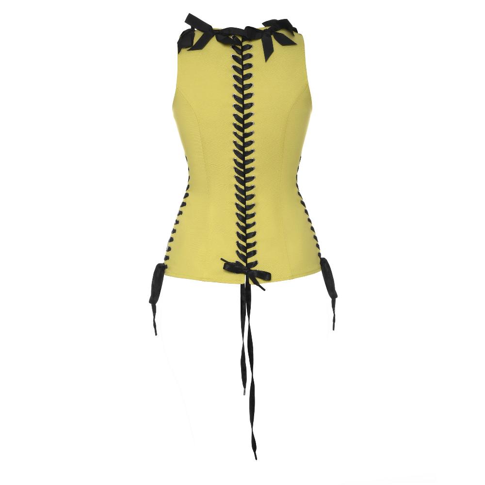Lado Bokuchava BOW CORSET Top Pear Green