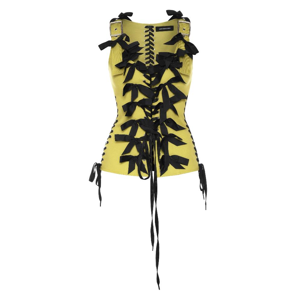 lado bokuchava BOW CORSET Top Pear Green