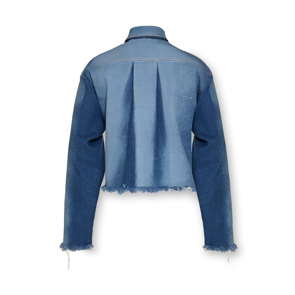 Lado Bokuchava BOW PIERCE SHIRT Jacket Washed Blue