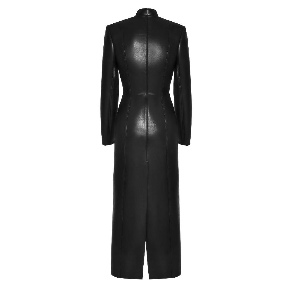 Lado Bokuchava BUCKLE SHIBARI TRENCH Coat Black