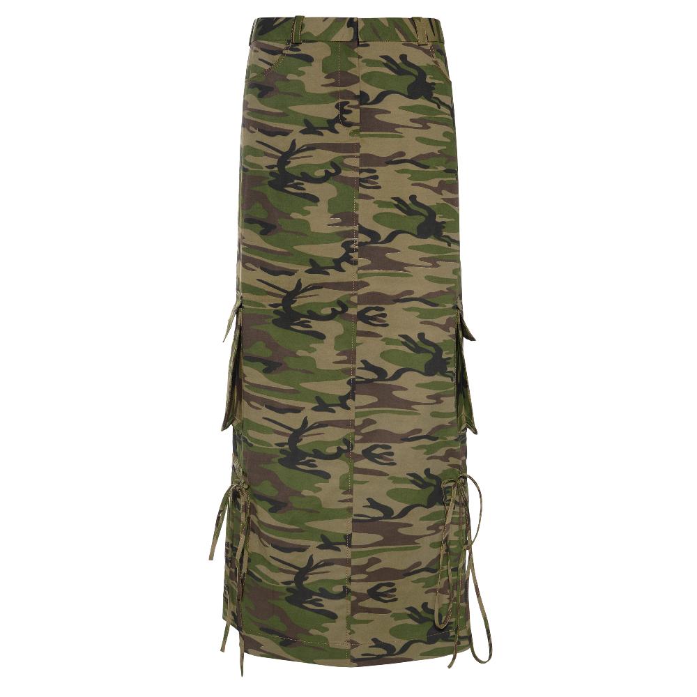 lado bokuchava CAMO CARGO SKIRT Skirt Multi Color