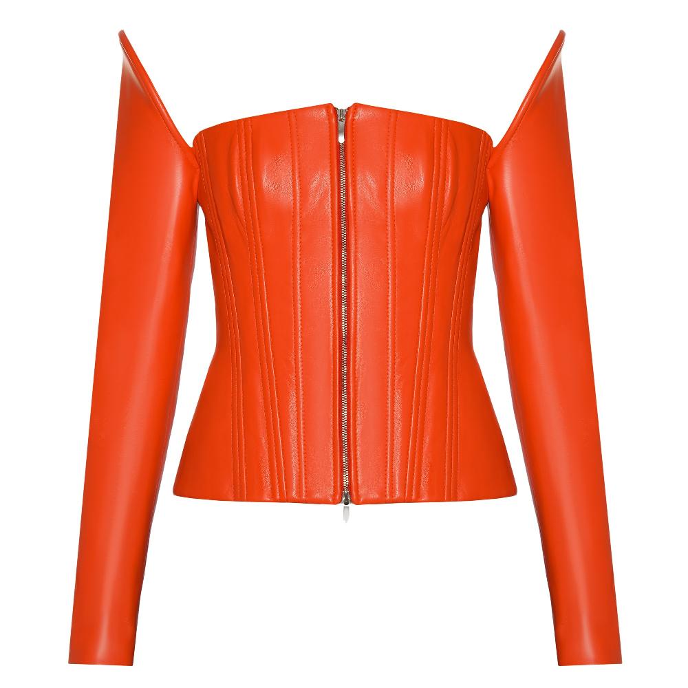 lado bokuchava CASTLE CORSET Top Blood Orange