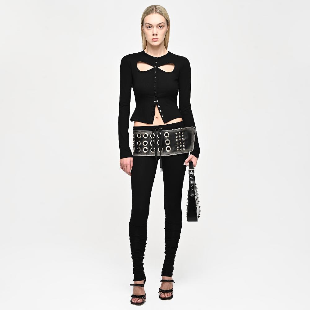 Lado Bokuchava EIGHT CARDIGAN Top Black