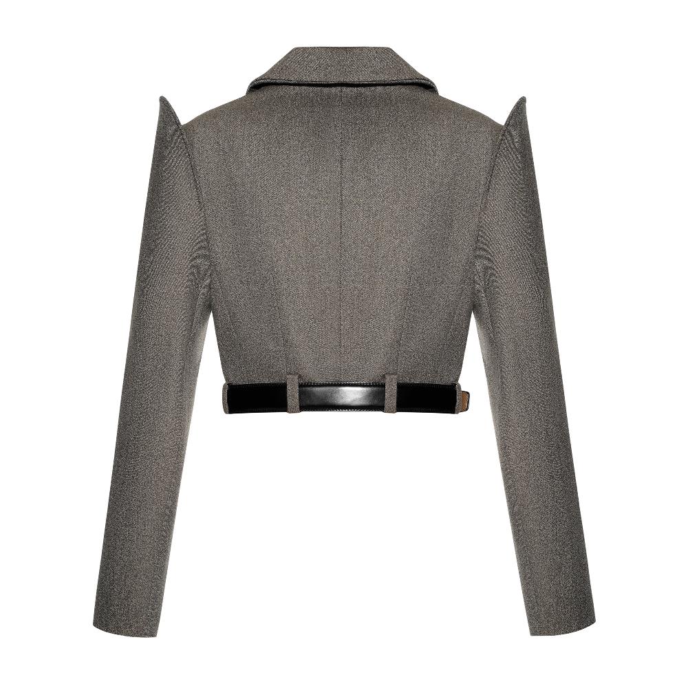 Lado Bokuchava ELF CROP BLAZER SAMPLE SALE Gray