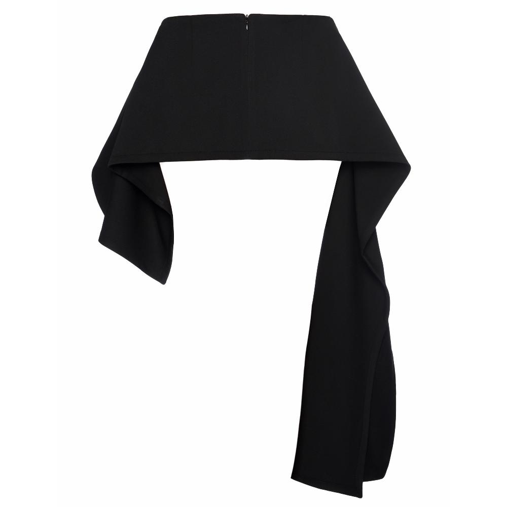 Lado Bokuchava FLAG SKIRT Skirt Black
