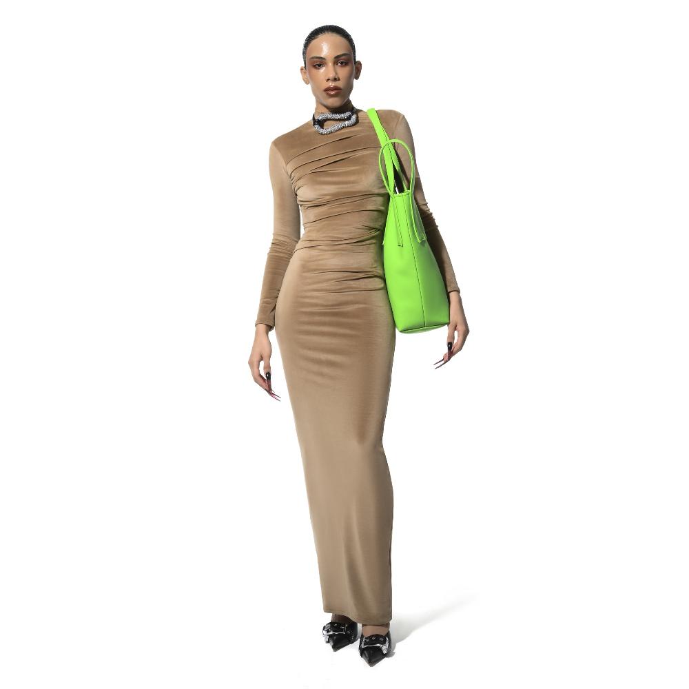 Lado Bokuchava FLAME DRESS Dresses Caramel