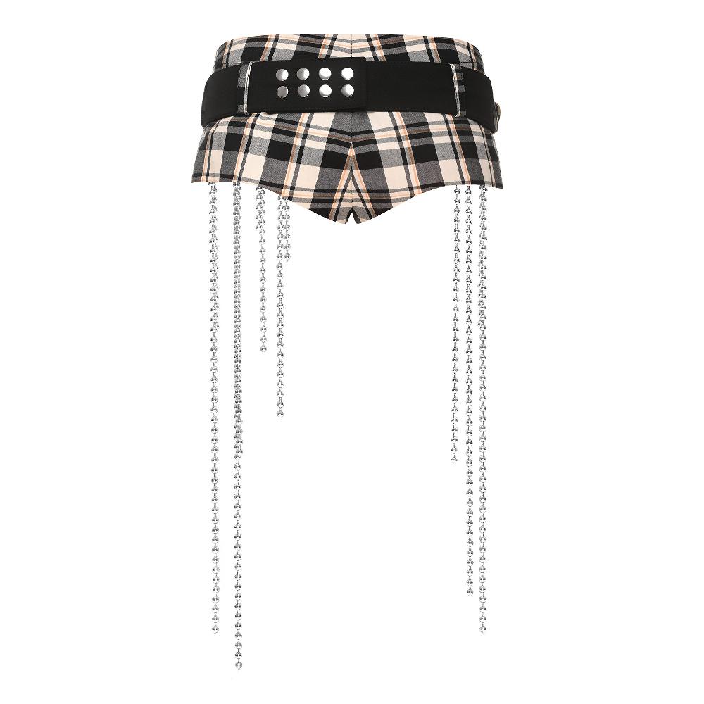 Lado Bokuchava FUJI SHORTS Shorts Checked Black
