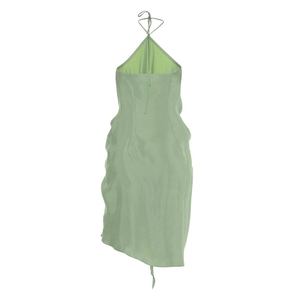 Lado Bokuchava HALTER NECK DRESS SAMPLE SALE Mint