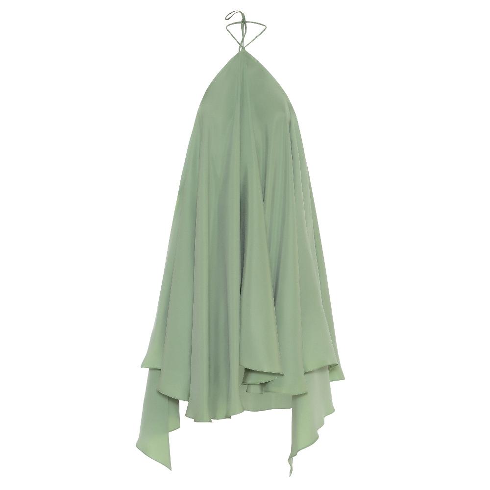 Lado Bokuchava HALTER NECK DRESS SAMPLE SALE Mint