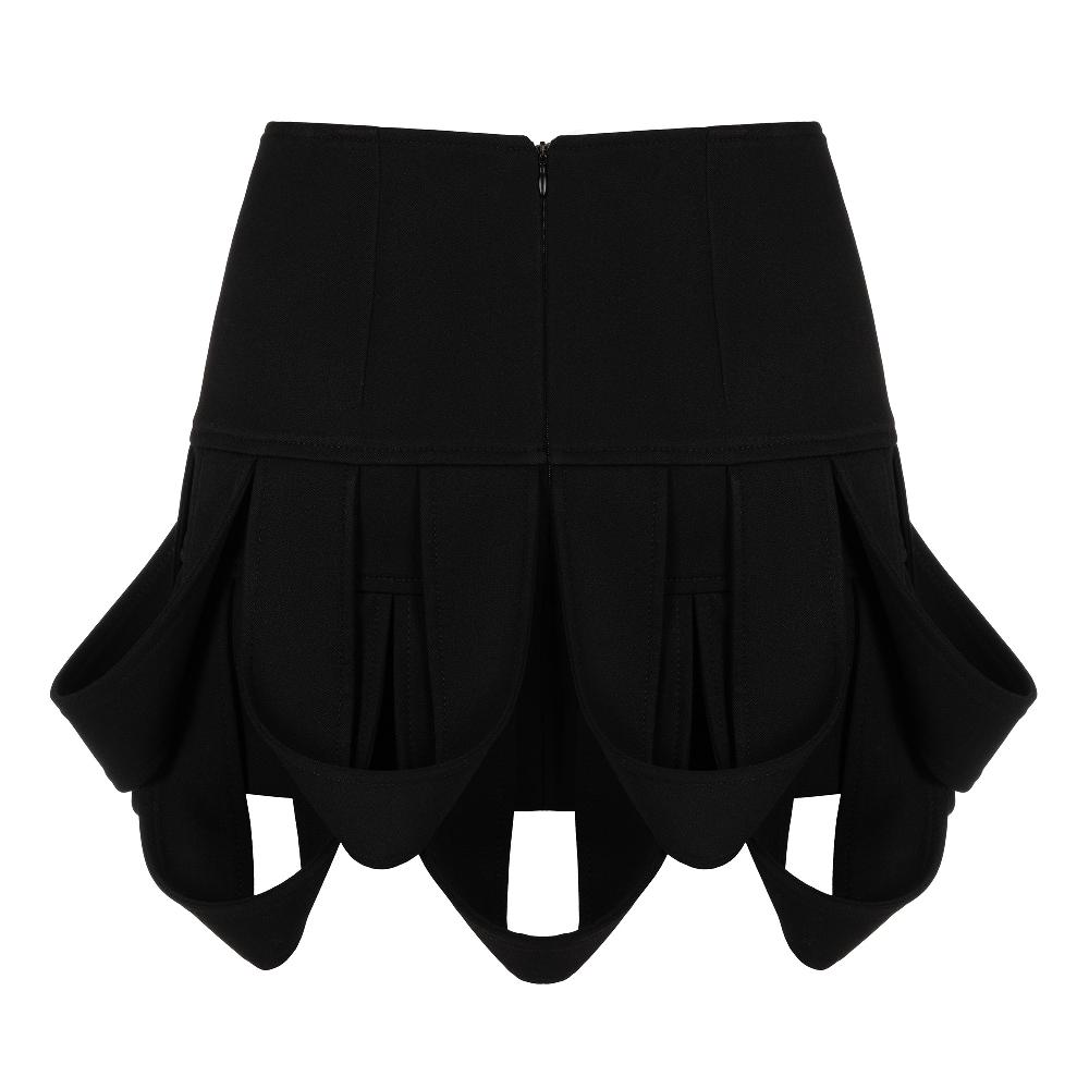 Lado Bokuchava HOOP SKIRT Skirt Black