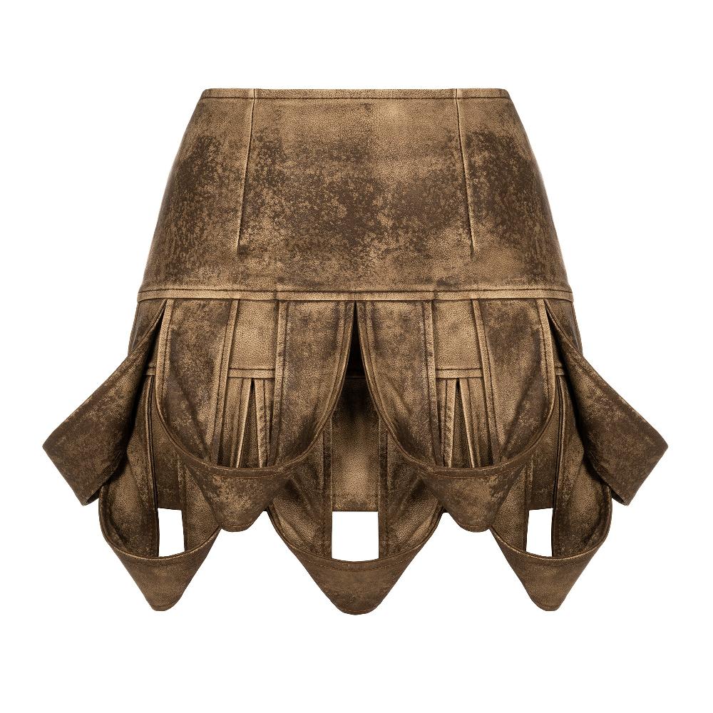 lado bokuchava HOOP SKIRT Skirt Washed Brown