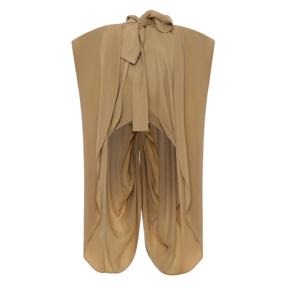Lado Bokuchava ISABELLE BLOUSE SAMPLE SALE Beige