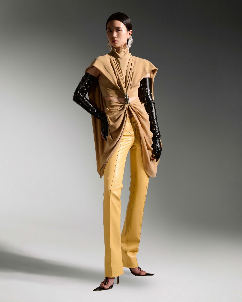 Lado Bokuchava ISABELLE BLOUSE SAMPLE SALE Beige