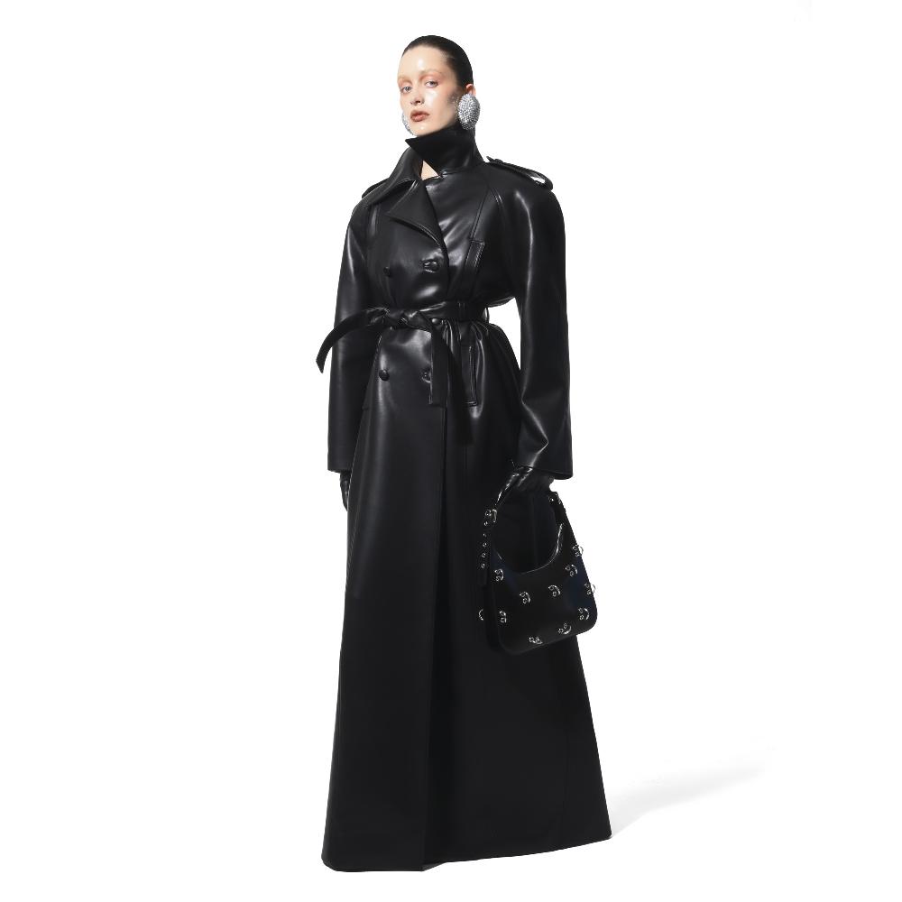 Lado Bokuchava LA NUIT TRENCH Coat Black