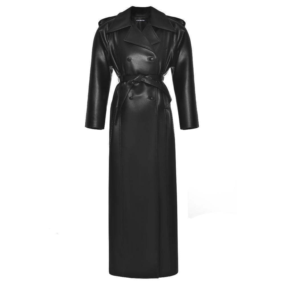 lado bokuchava LA NUIT TRENCH Coat Black
