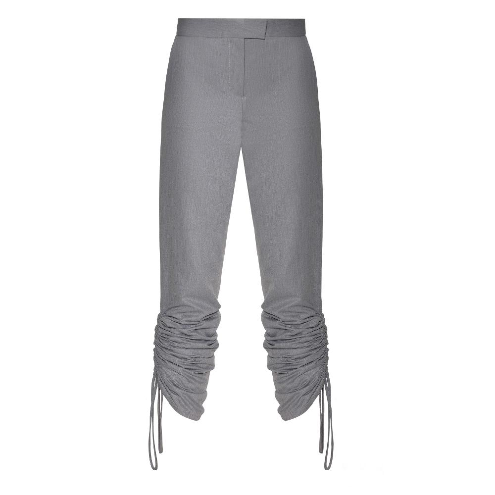 lado bokuchava LACE UP PANTS SAMPLE SALE Gray
