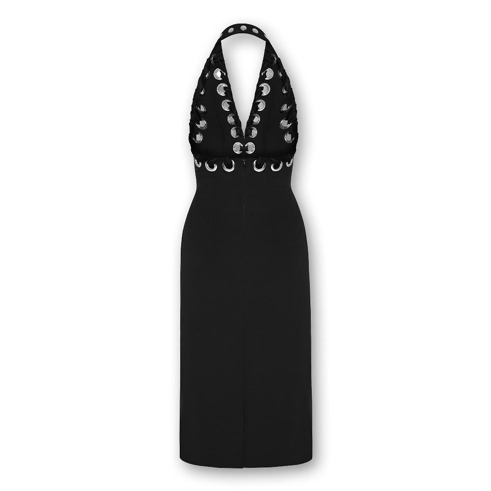 Lado Bokuchava LINEAR DRESS Dresses Black