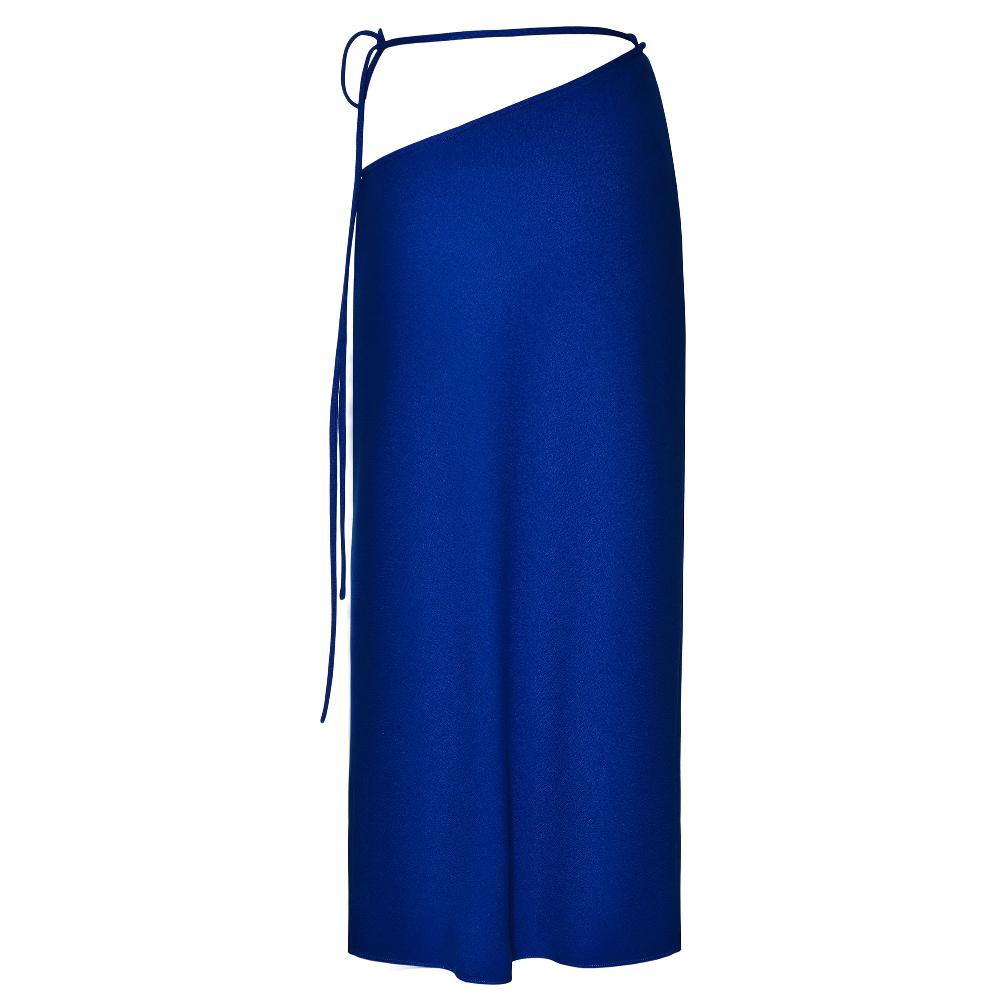 Lado Bokuchava LOTUS MIDI SKIRT SAMPLE SALE Blue