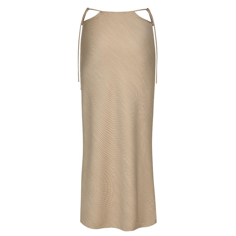 Lado Bokuchava LOTUS SKIRT SAMPLE SALE Beige