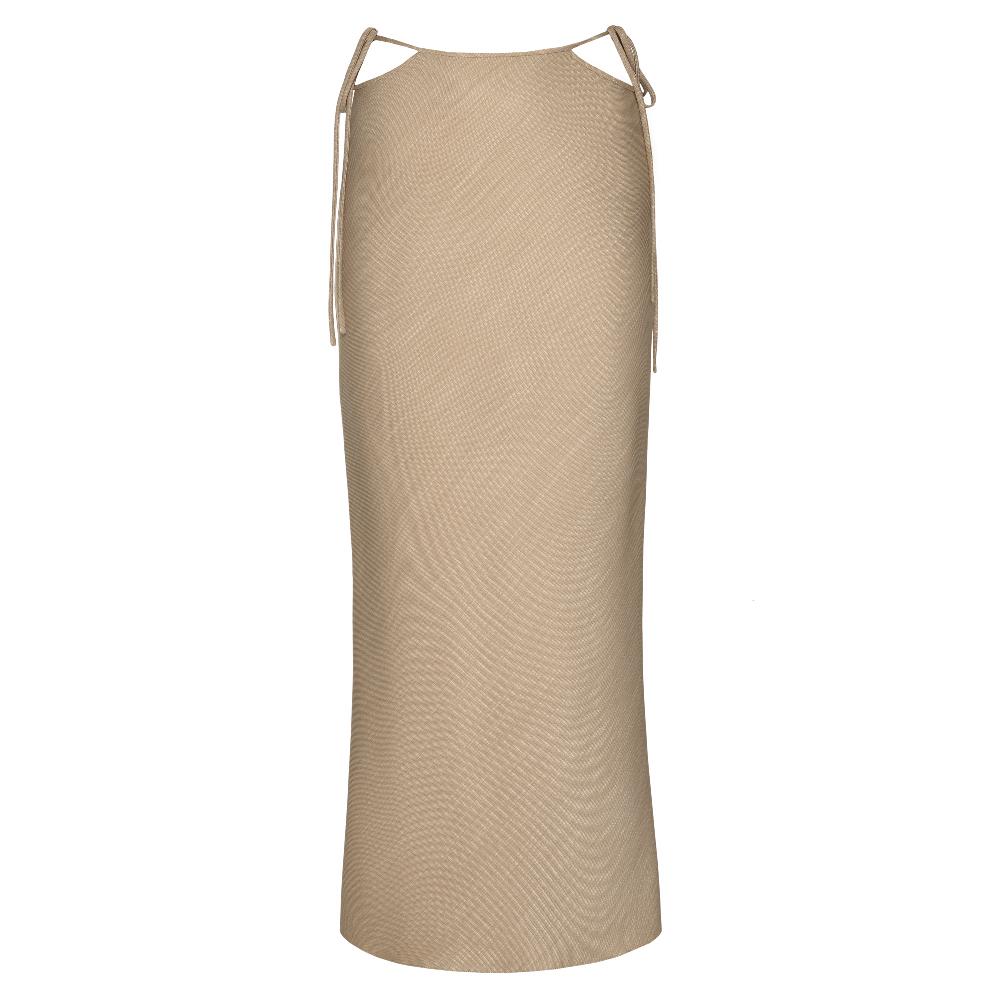 lado bokuchava LOTUS SKIRT SAMPLE SALE Beige