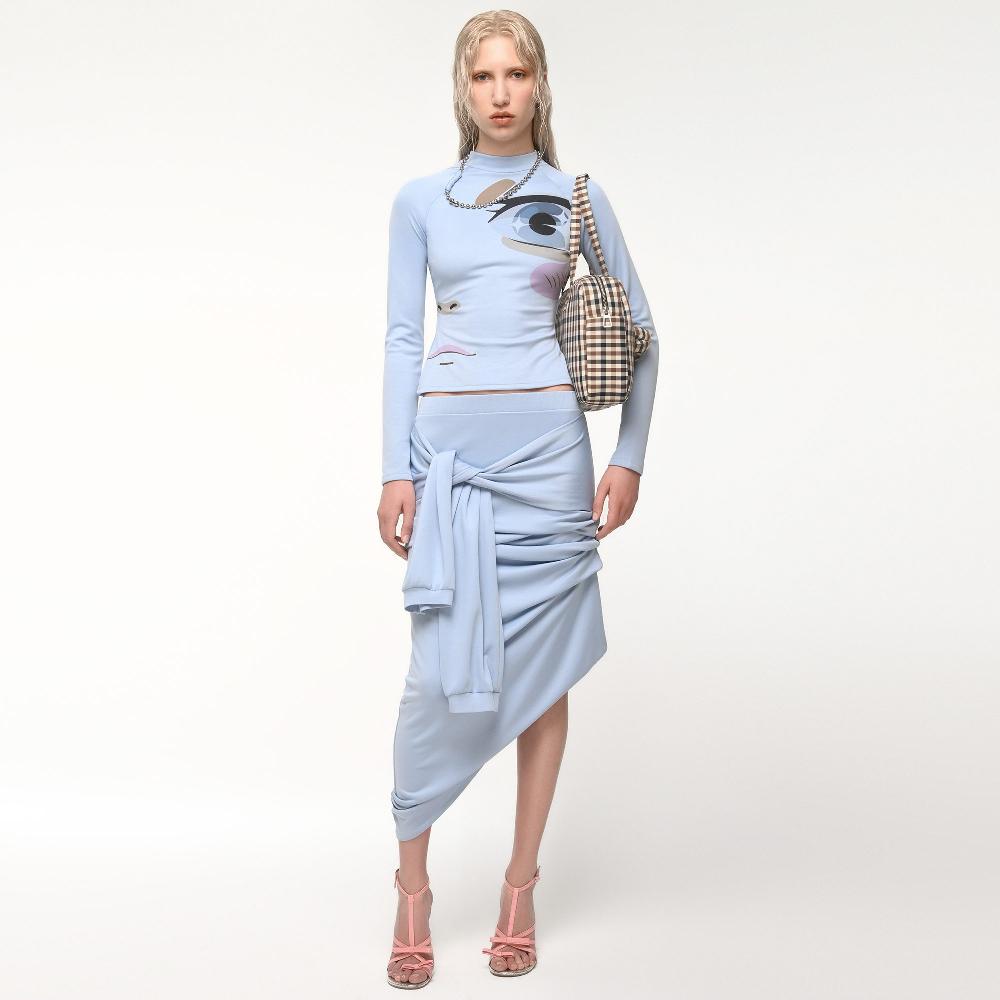 Lado Bokuchava MANGA TURTLENECK Top Baby Blue