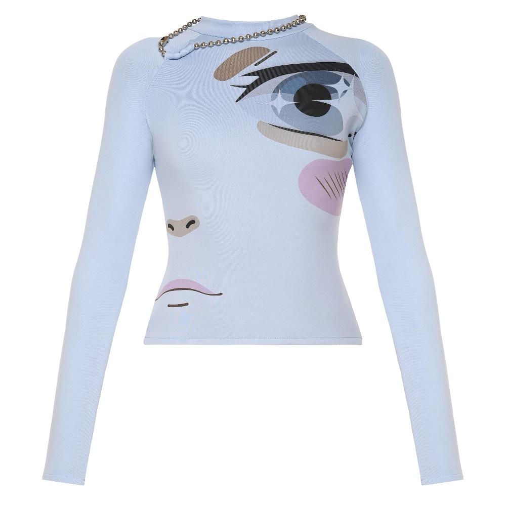 lado bokuchava MANGA TURTLENECK Top Baby Blue