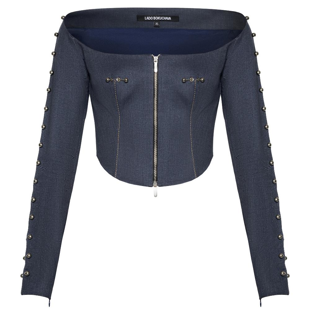 lado bokuchava MARS JACKET Jacket Washed Indigo