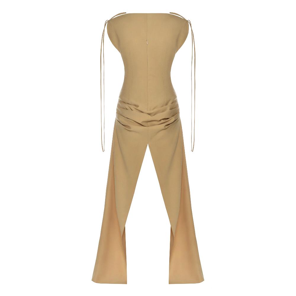 Lado Bokuchava MERMAID DRESS Dresses Beige