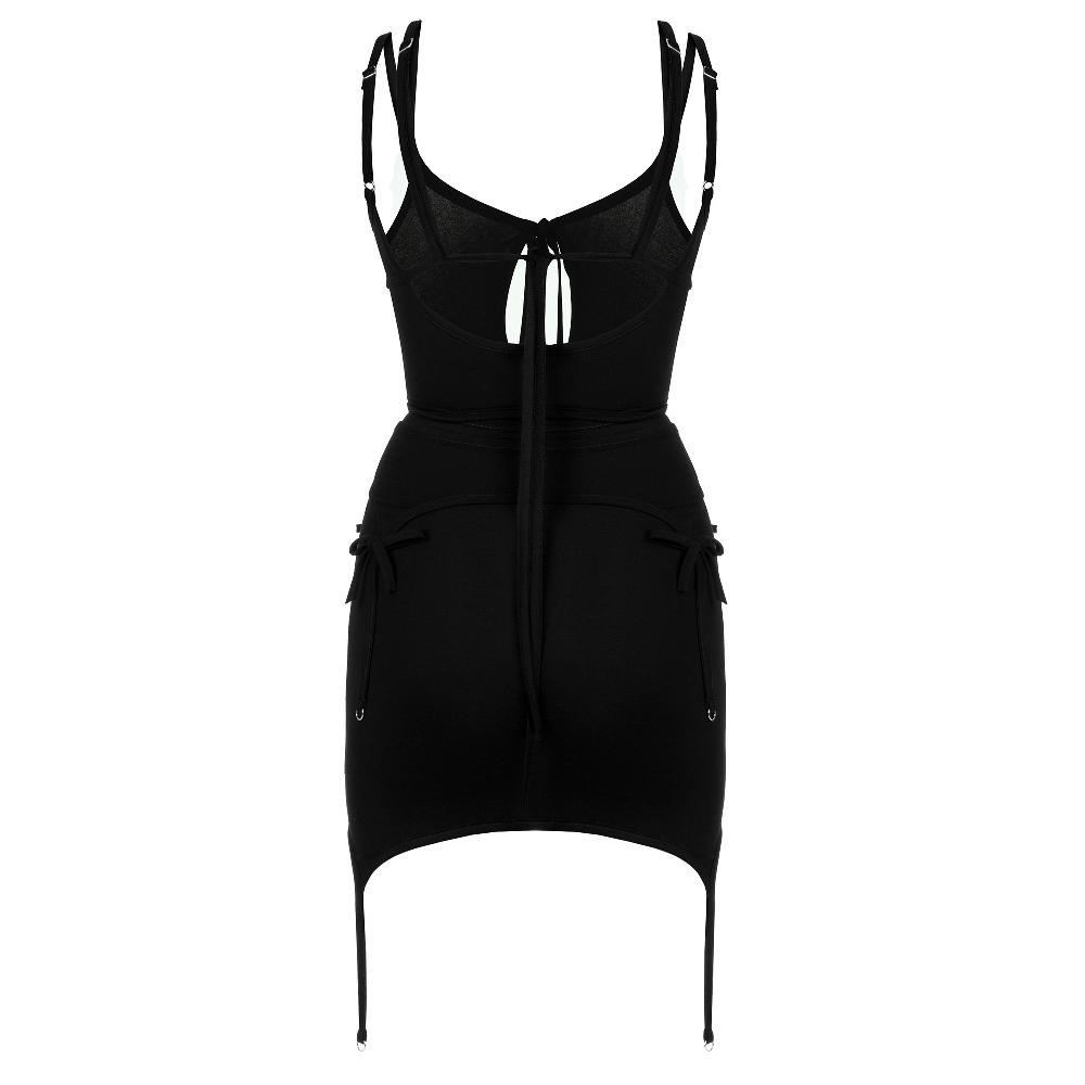 Lado Bokuchava MINI GARTER DRESS SAMPLE SALE Black