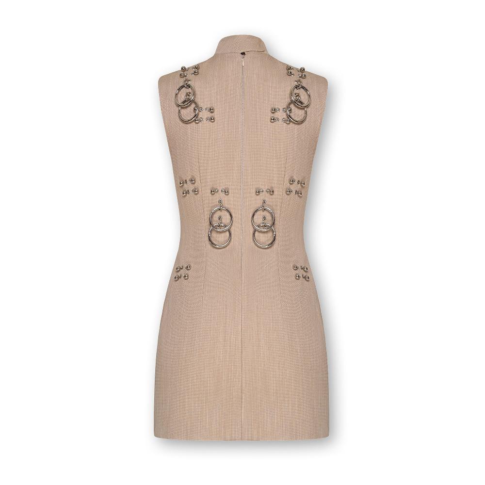 Lado Bokuchava MINI ORBIT DRESS Dresses Beige