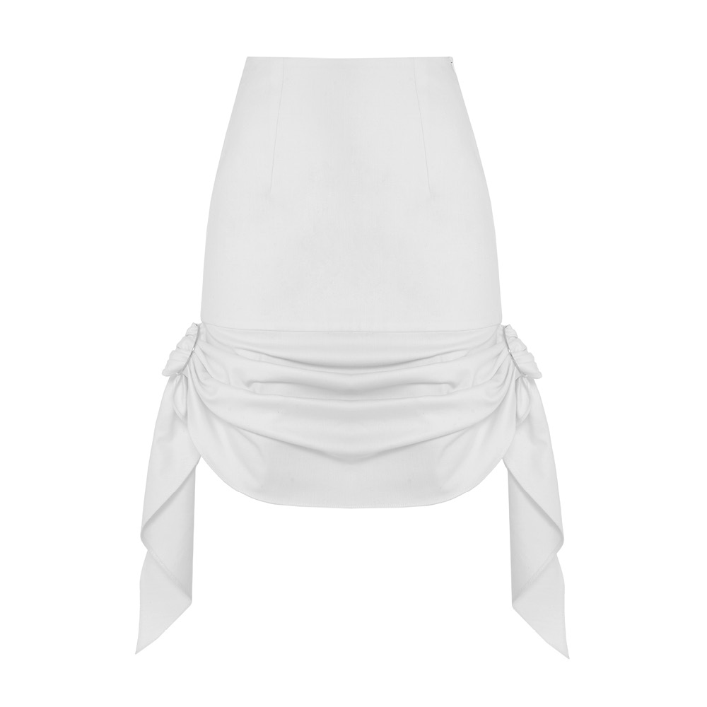 lado bokuchava MINI SKIRT SAMPLE SALE White
