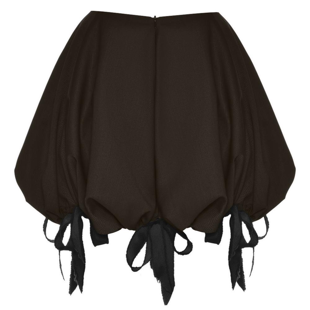 Lado Bokuchava MUSHROOM SKIRT SAMPLE SALE Brown
