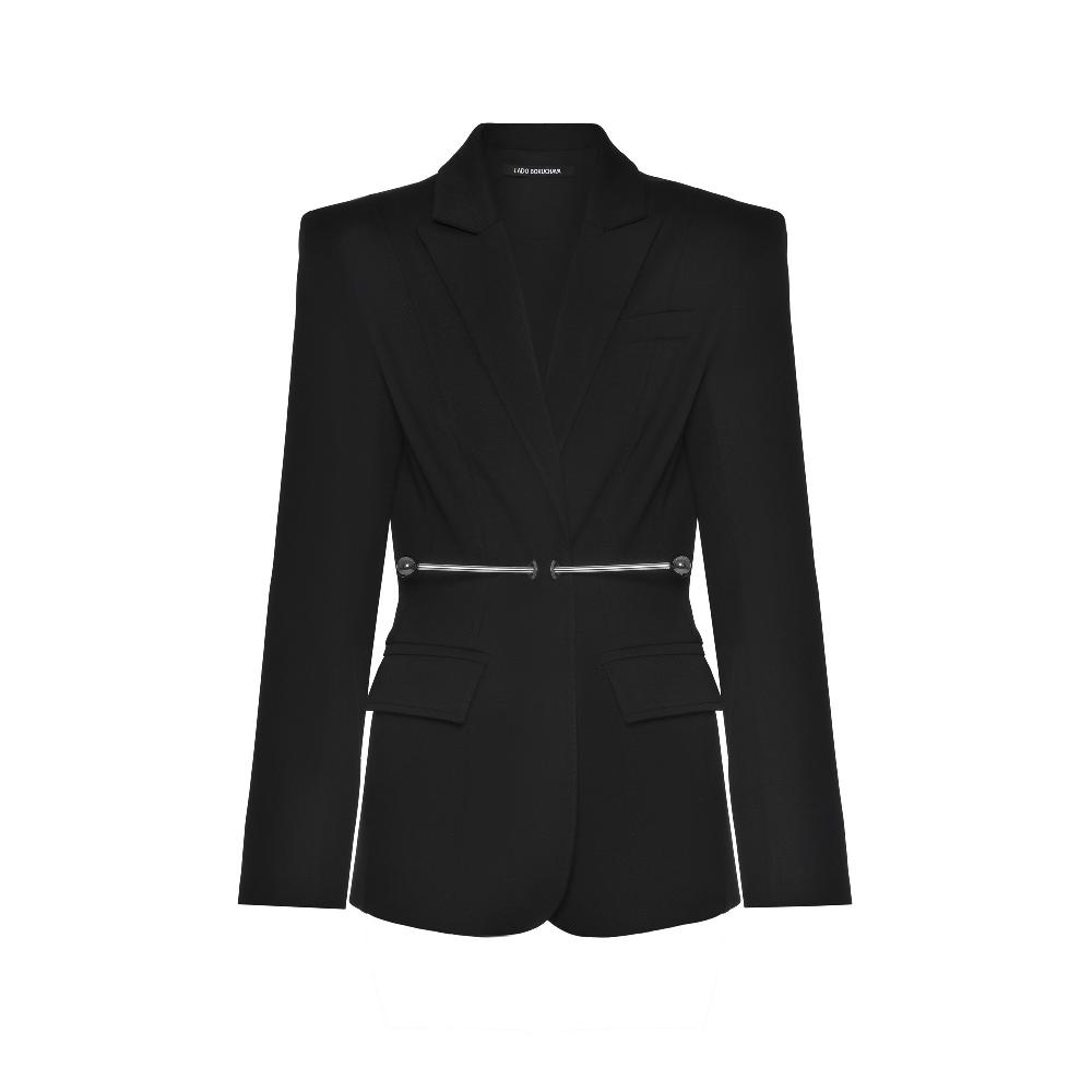 lado bokuchava NINEXL PIERCED BLAZER Blazer Black