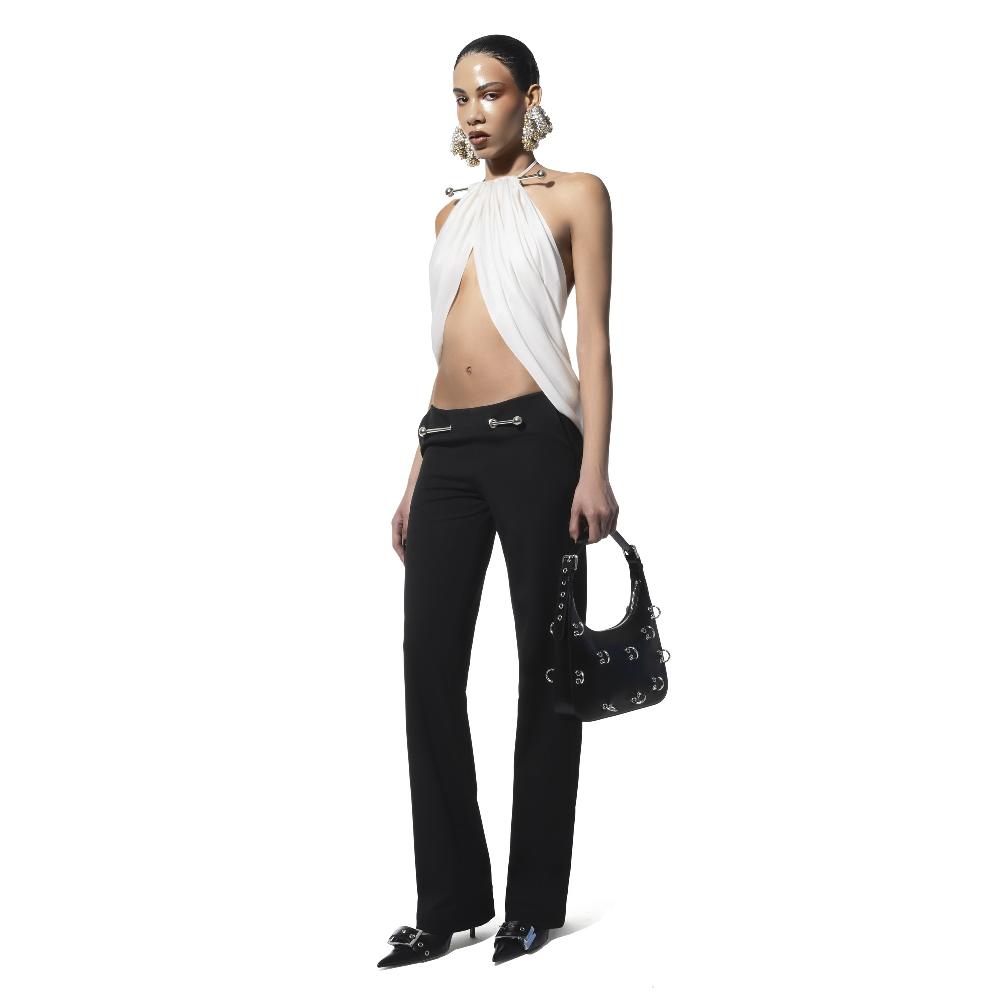 Lado Bokuchava NINEXL PIERCED PANTS Pants Black