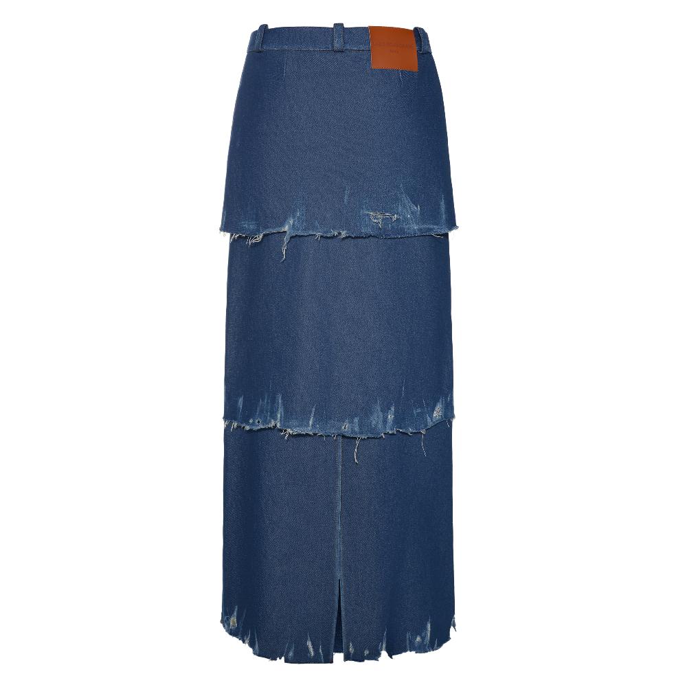 Lado Bokuchava OCEAN SKIRT SAMPLE SALE Blue