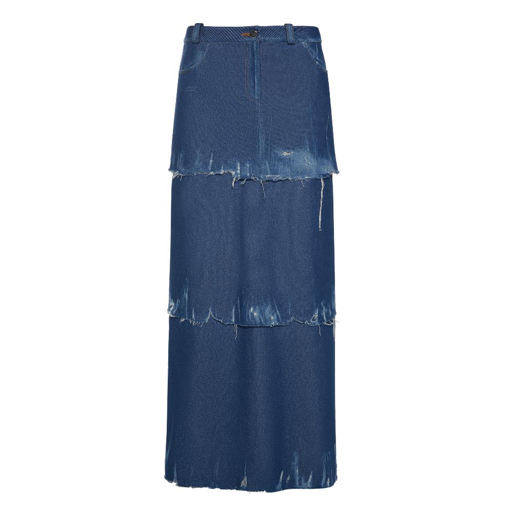 lado bokuchava OCEAN SKIRT SAMPLE SALE Blue