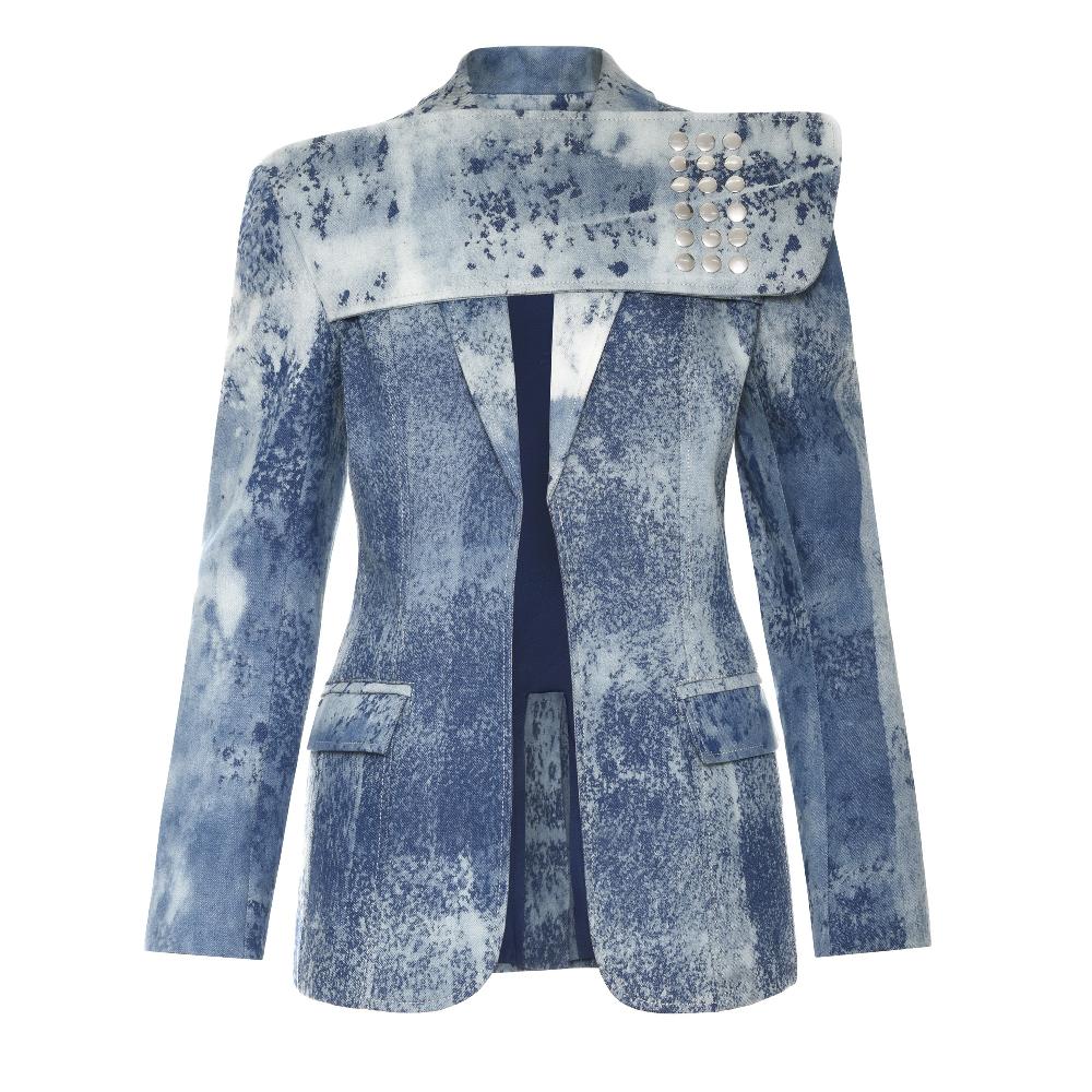 lado bokuchava OKINAWA BLAZER Blazer Washed Blue