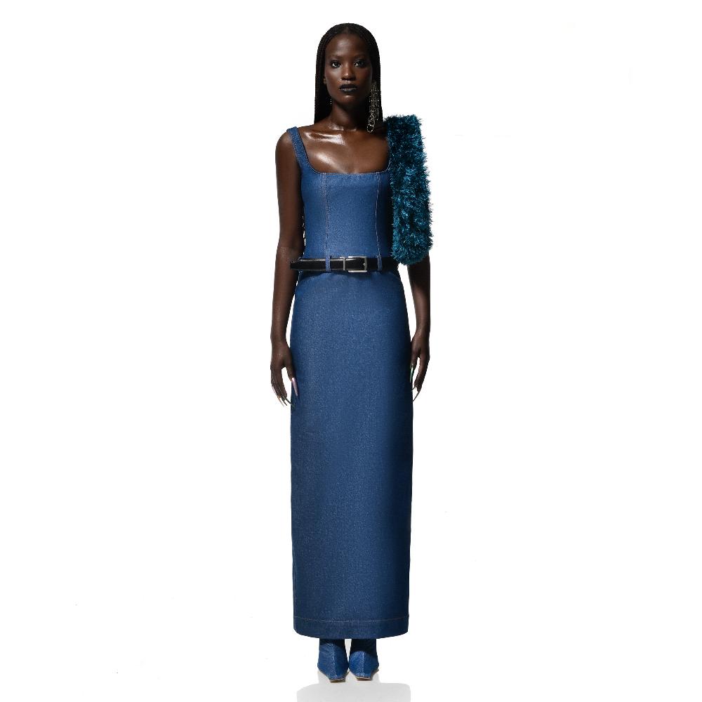 Lado Bokuchava PANTING DRESS Dresses Blue