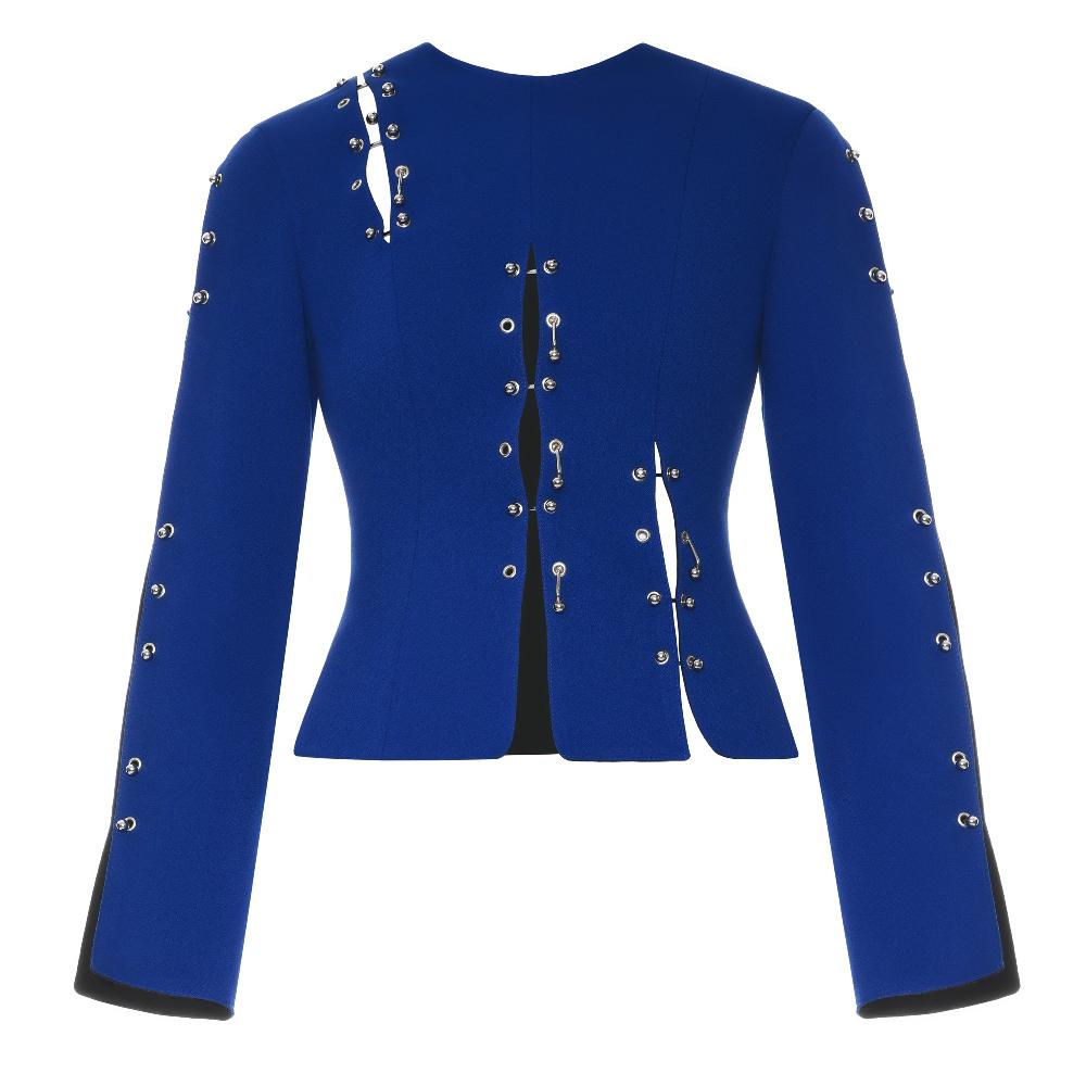 lado bokuchava PIERCED ARMOUR BLOUSE Top Blue