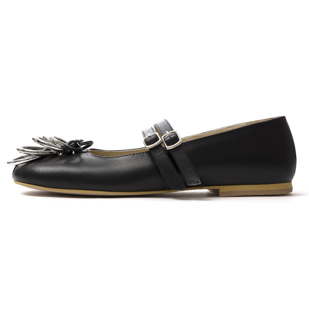 lado bokuchava PIERCED BALLERINA Shoes Black