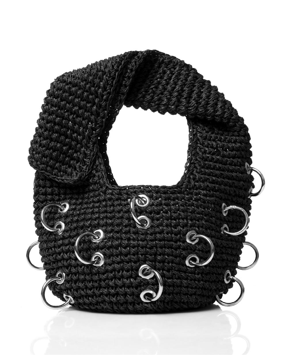 lado bokuchava PIERCED EIGHT BAG MINI Bag Black