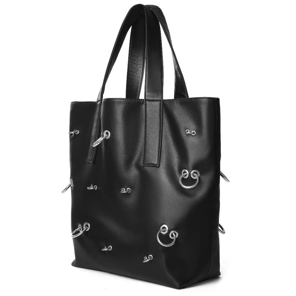 Lado Bokuchava PIERCED TOTE Bag Black