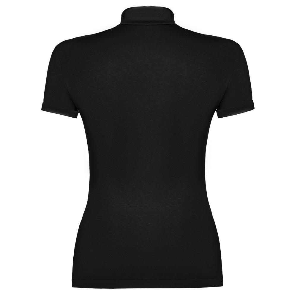 Lado Bokuchava PIERCED TURTLENECK Top Black